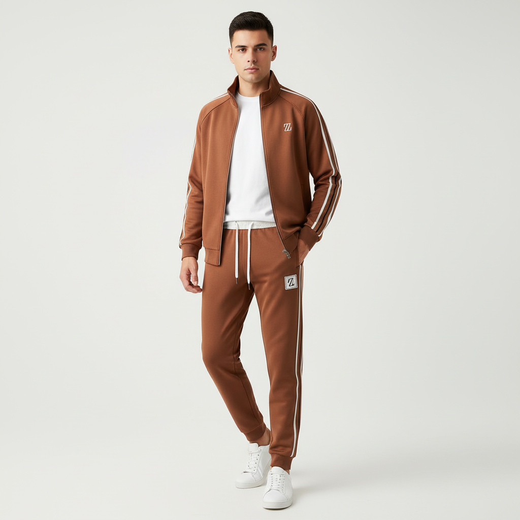 Men’s 2-Piece Tracksuit Set – Zip Vest & Joggers