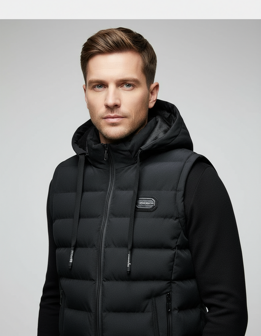 Arctic Shield Herrväst med värmeisolering – Lättvikts kroppsvärmare | Utrustning för kallt väder