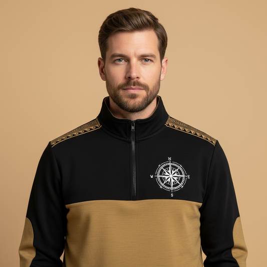 Savelletri Herrars Lediga Lättvikts Halvdragkedja Taktisk Tröja