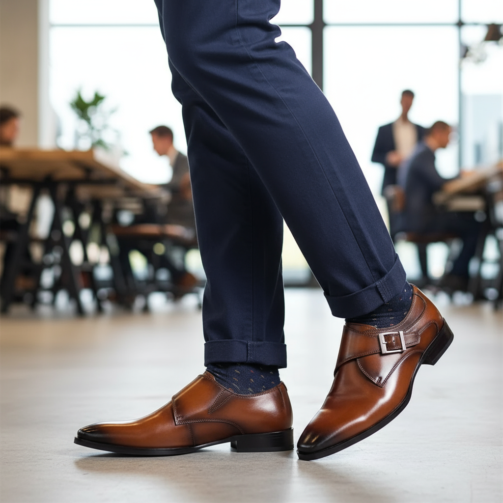 Lorenzo Milan - Handgjorda italienska eleganta skor med spänne