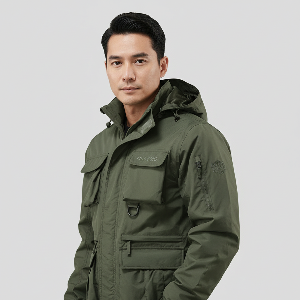 Men’s Winter Military Style Coat | Weather Ready