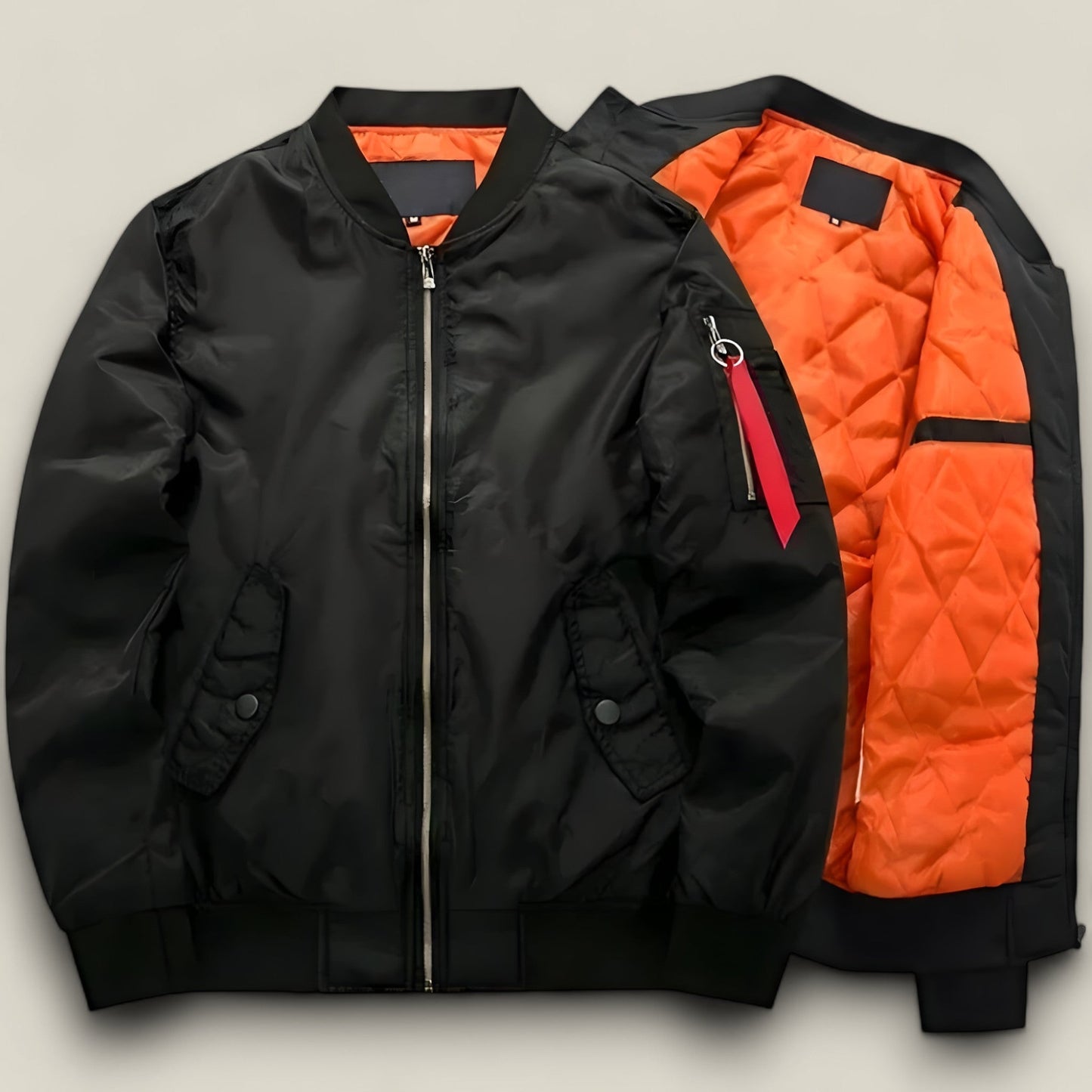 Logan | Pilot Bomber Jacket – Warm Autumn and Winter Flight Style Coat