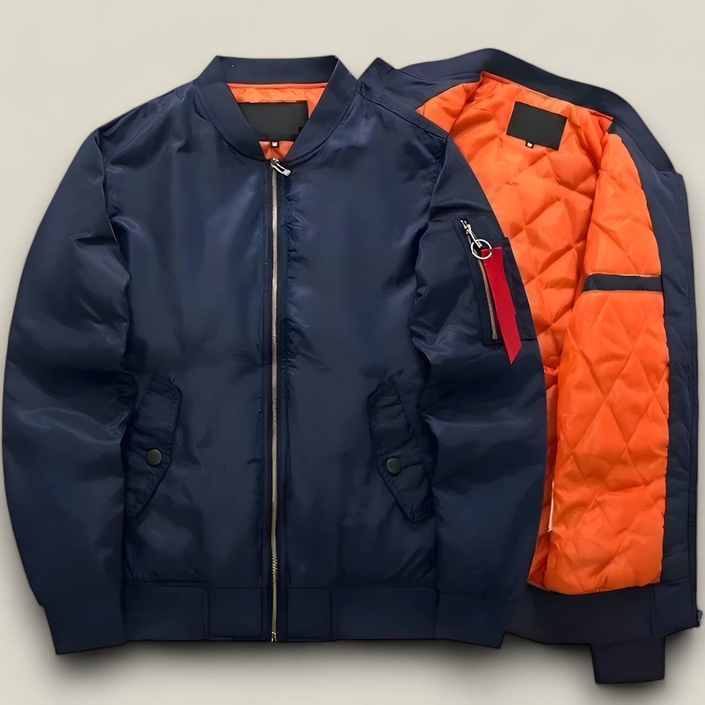 Logan | Pilot Bomber Jacket – Warm Autumn and Winter Flight Style Coat