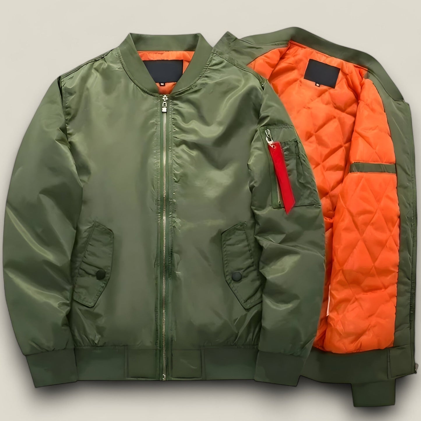 Logan | Pilot Bomber Jacket – Warm Autumn and Winter Flight Style Coat
