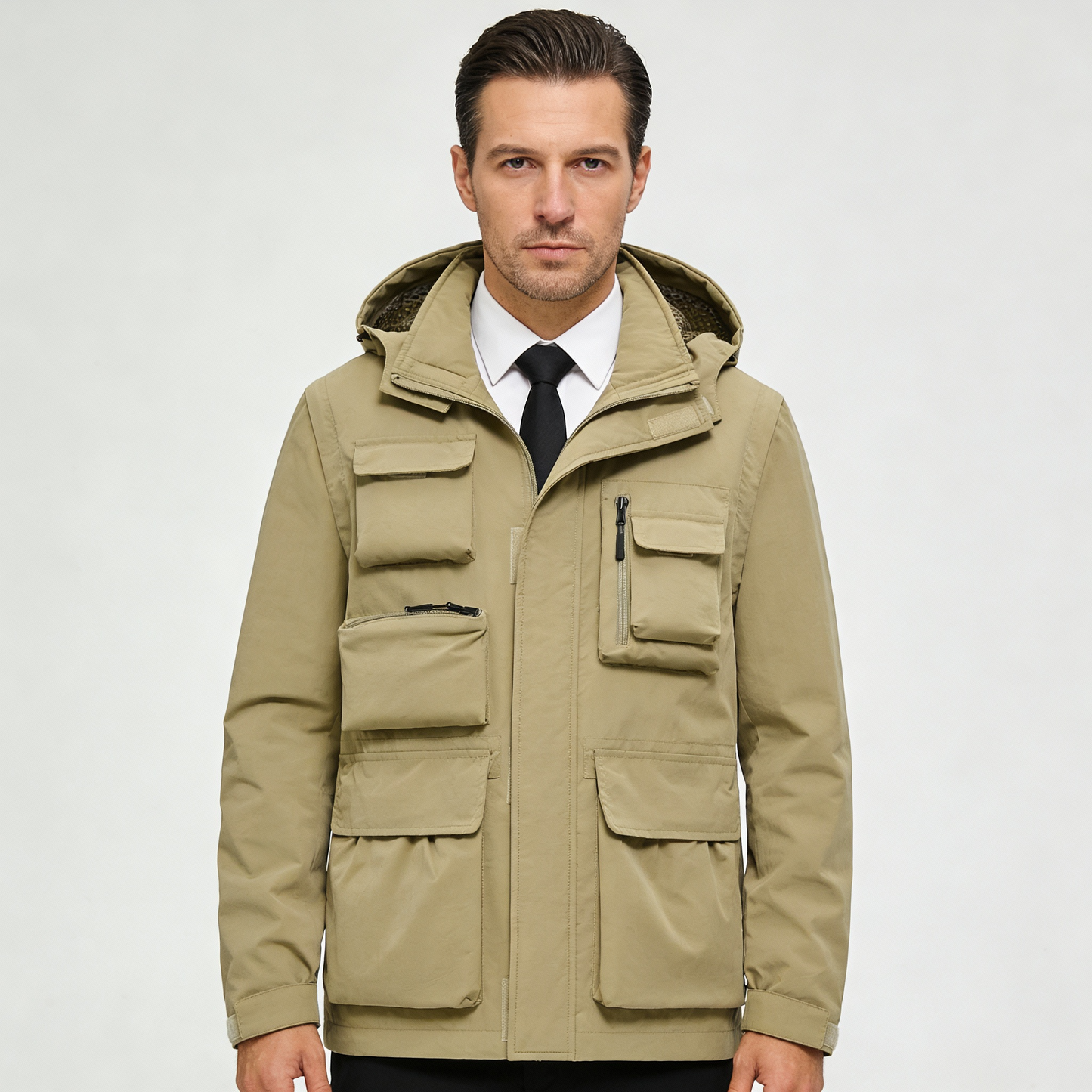 Men’s Padded Winter Parka – Regular Fit | Warm Insulated Winter Jacket