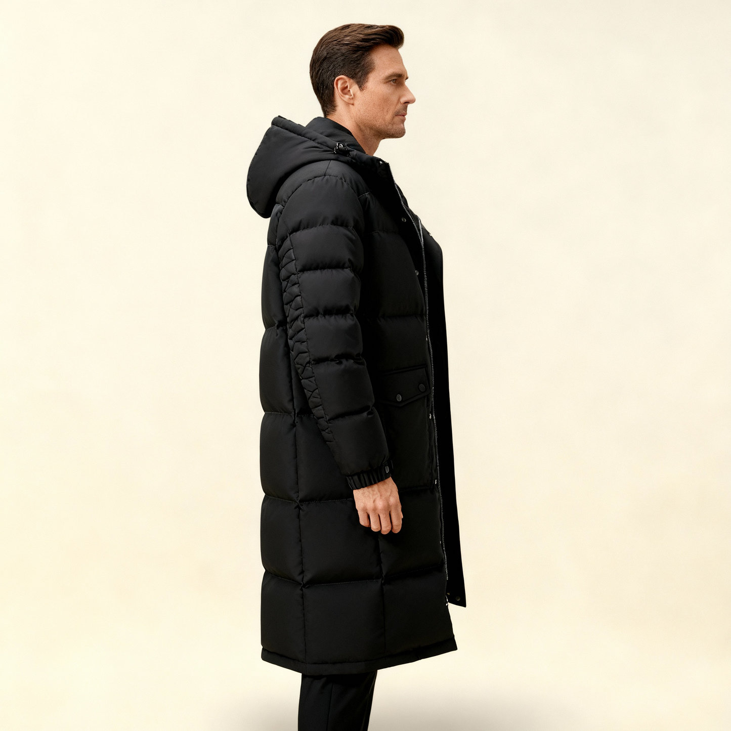 Men's Long Puffer Parka Winter